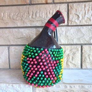 Beaded Gourd Shekere: African Percussion Instrument, Musician Gift