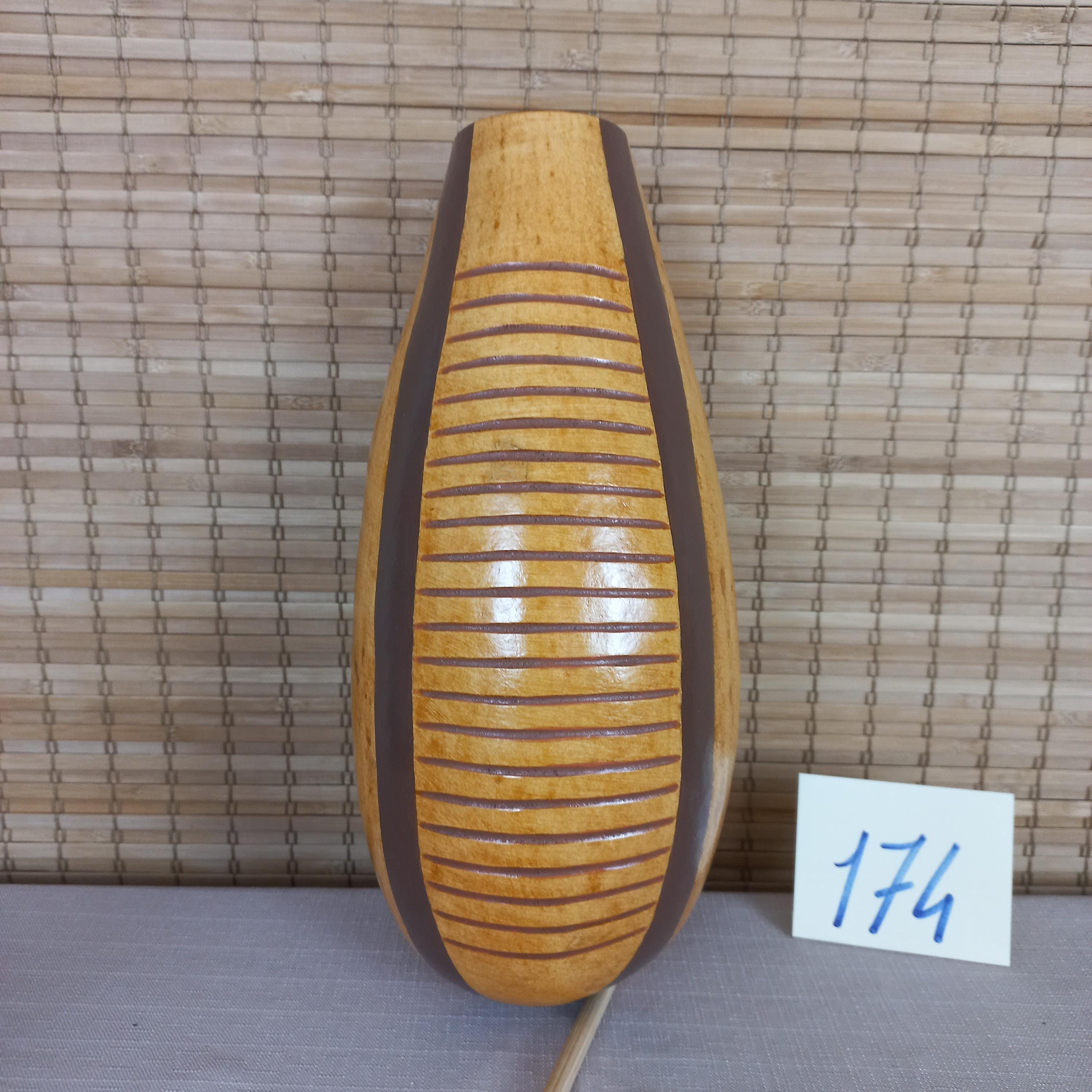 Guiro Rasp Instrument Hand-carved Gourd Güiro - 13-inch Traditional Latin Percussion ...