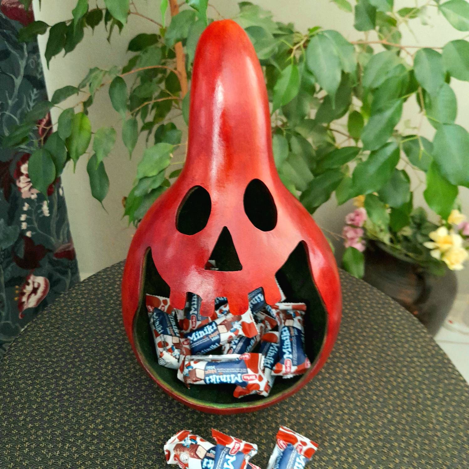 Halloween Candy Bowl Spooky Gourd Candy Dish Jack O Lantern Etsy UK