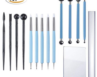 27 Pieces Clay Sculpting Shapers Flexible Silicone Rubber Tip Shaping Pen Wipe Out Painting Brushes Carving Tools for Pottery Ceramics Clay Sculpture Tools 27 Pieces Clay Sculpting Shapers Flexible Silicone Rubber Tip Shaping Pen Wipe Out Painting Brushes Carving Tools for Pottery Ceramics Clay Sculpture Tools