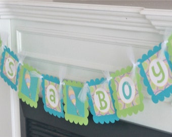 Oh the Places You'll Go "Its a Boy" or "Its a Girl" Baby Shower Banner Sign Party Decorations - Pink, Green, Lavender, Blue & More Colors