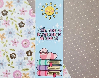 è una bella giornata per leggere un libro segnalibro