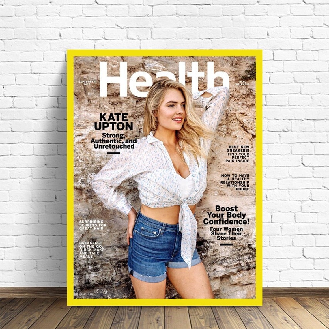 Kate Upton Magazine Cover Poster Wall ArtHome docorFrameless Etsy