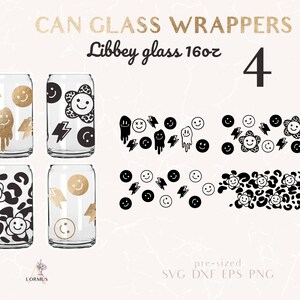 Libbey Glass Svg Bundle Smiley Face Svg Beer Can Glass | Etsy