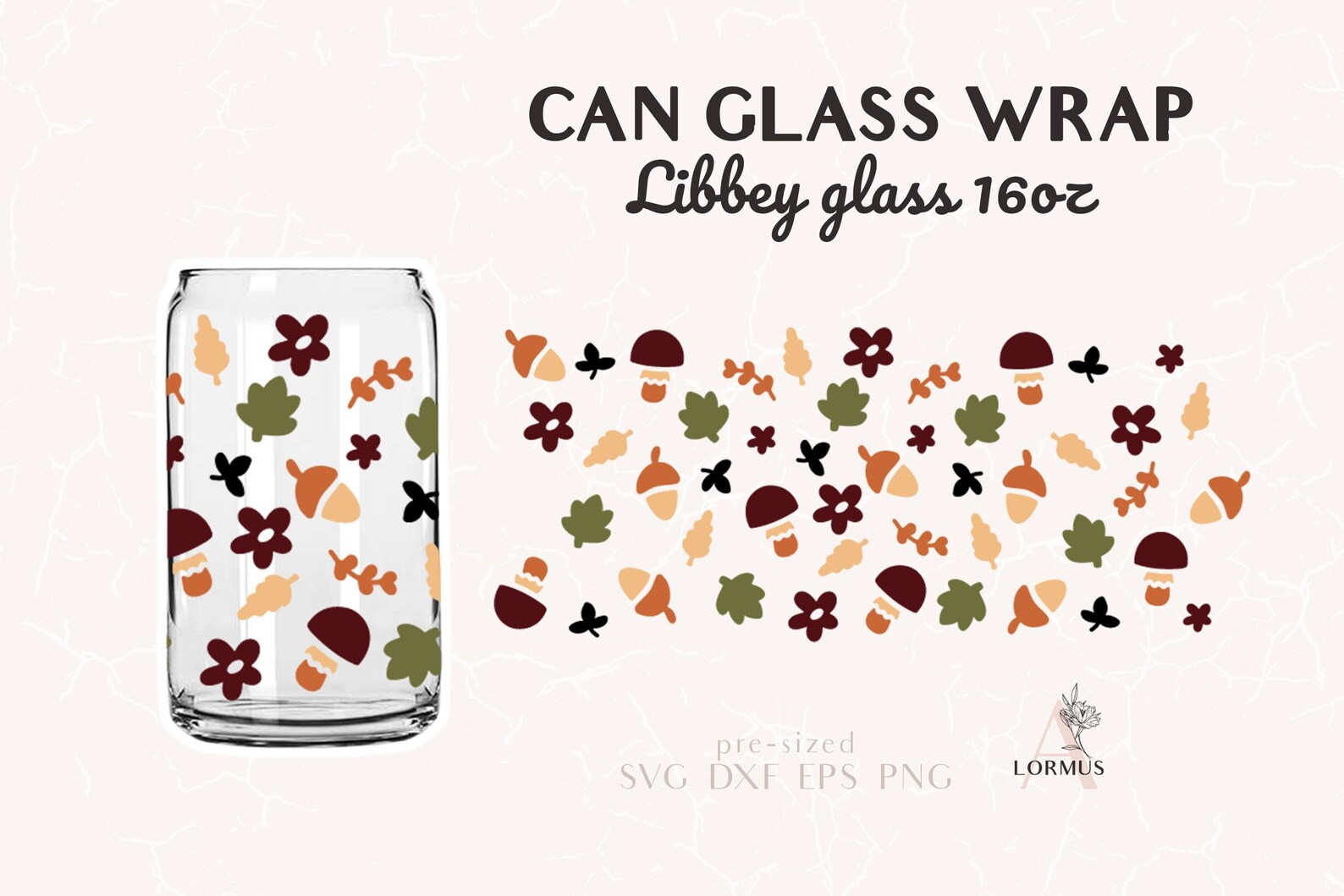 Beer can glass svg Fall Libbey glass svg Boho Can glass svg Etsy
