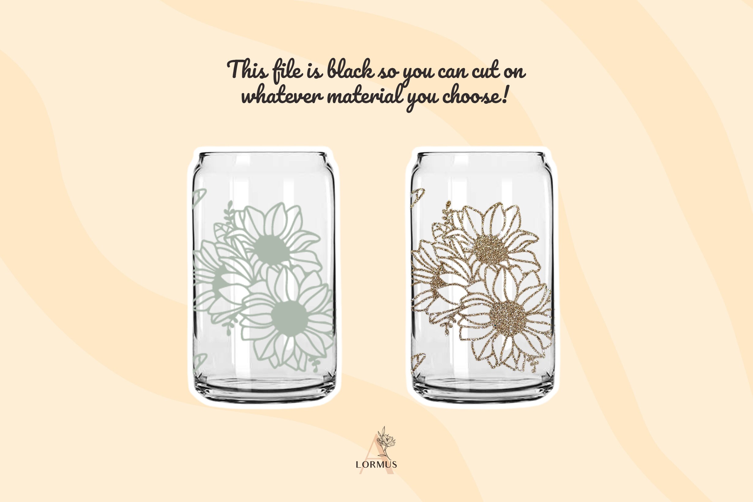 Libbey glass svg Beer can glass svg Boho Can glass svg Etsy