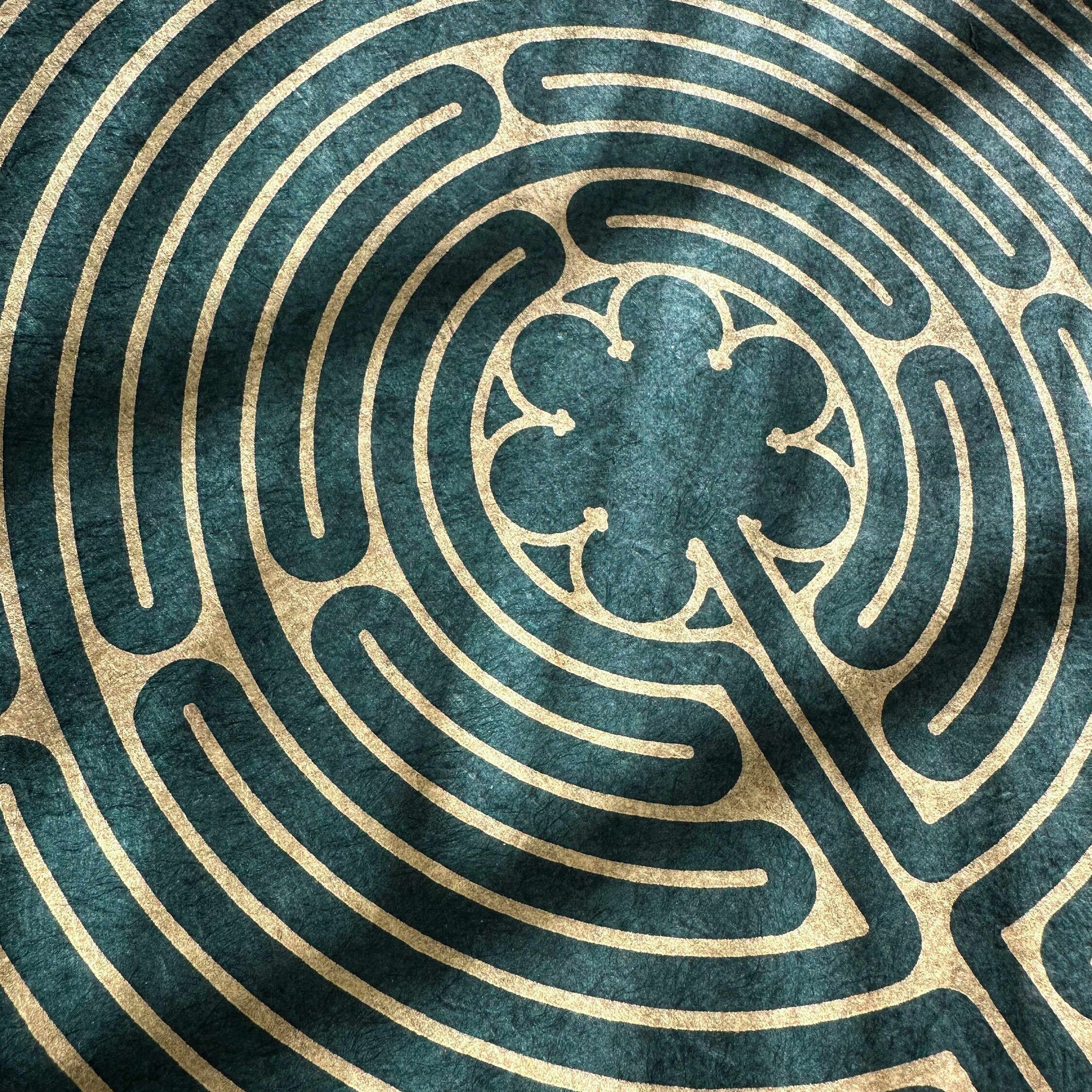 LABYRINTH of CHARTRES of Notre-dame Cathedral – 40 X 40 Cm – Antique ...