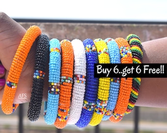 SET of Bangles, Ethnic Bangles, Boho Bangles, Masai Bangles, African Bangles, Handmade Bangles, Bangle Bracelets For Women, Bohemian Jewelry