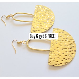 484 Wholesale Brass Earrings, Boho Style Earrings, African Earrings, African Jewelry, Earring Set, Gifts For Women, Gifts For Her, Gifts