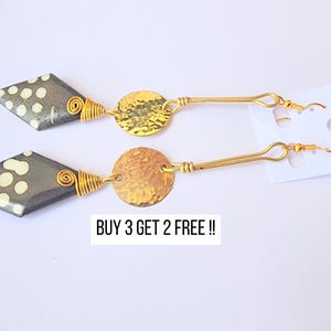 943 Gold Earrings Set, Gifts For Her, Bone Earrings, Earrings for Women, Earrings, Statement Earrings, African Jewelry, African Earrings
