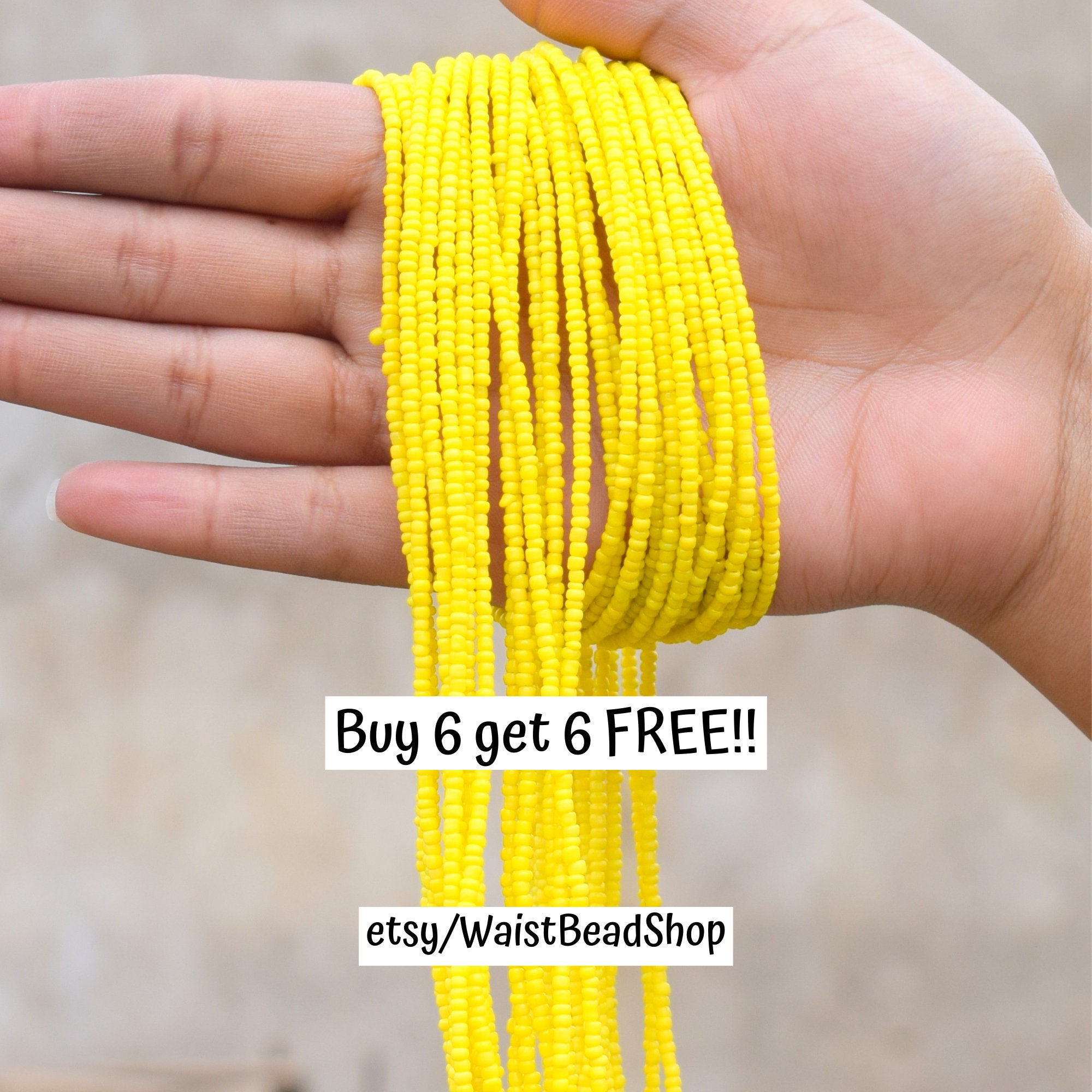 ON SALE YELLOW Waist Beads Waist Beads for weight loss Waist Etsy
