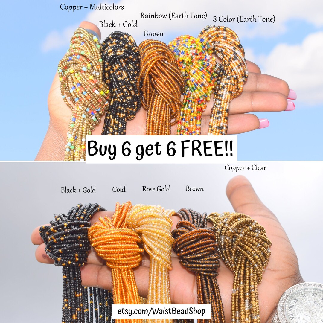 EARTH TONE Waist Beads Africa Waist Beads Waist Beads Belly Etsy
