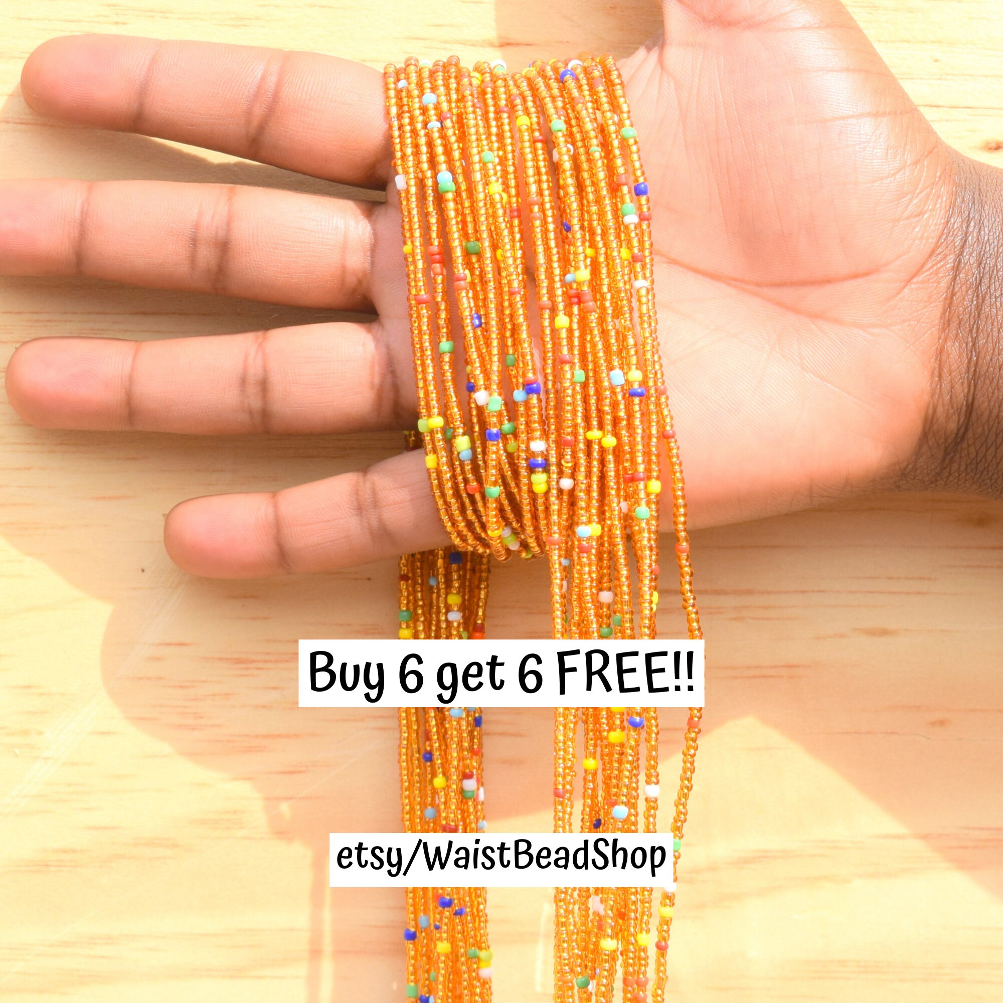 ON SALE GOLD Multi Plus Size Waist Beads Waist Beads for Etsy