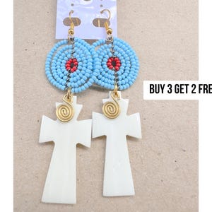 654 Earrings Set, African Jewelry, African Earrings, Gift,  Earrings, Earrings for Women, Earrings for Girls, Wholesale Bone Earrings.