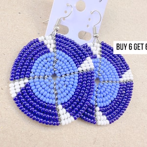 812 Earrings Set, African Jewelry, African Earrings, Gift, Bead Earrings Maasai Earrings, Earrings Dangle, Earrings For Women, Boho Earrings