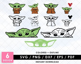 Baby Yoda Svg Etsy