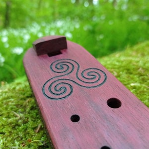 Wooden Ocarina, Wooden Flute, Sound Healing, Flute for Meditation, Energy Healing, Handmade Gift, Wicca, Witchcraft flute, Shamanic flute image 5