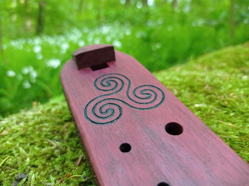 Wooden Ocarina, Wooden Flute, Sound Healing, Flute for Meditation, Energy Healing, Handmade Gift, Wicca, Witchcraft flute, Shamanic flute image 5