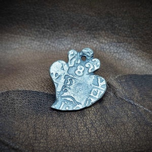 8 Reales Hart van Potosí in 925 Sterling Zilver, handgemaakte ketting, een cadeau voor een vriend