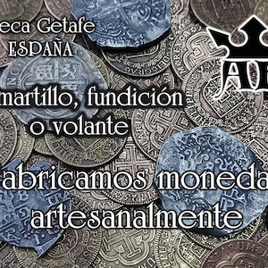 8 Reales spanische Dublonen-Münzschätze, spanische Dublonen-Münzschätze, handgefertigte Münze, Metallguss, an einen Freund verschenken Bild 4