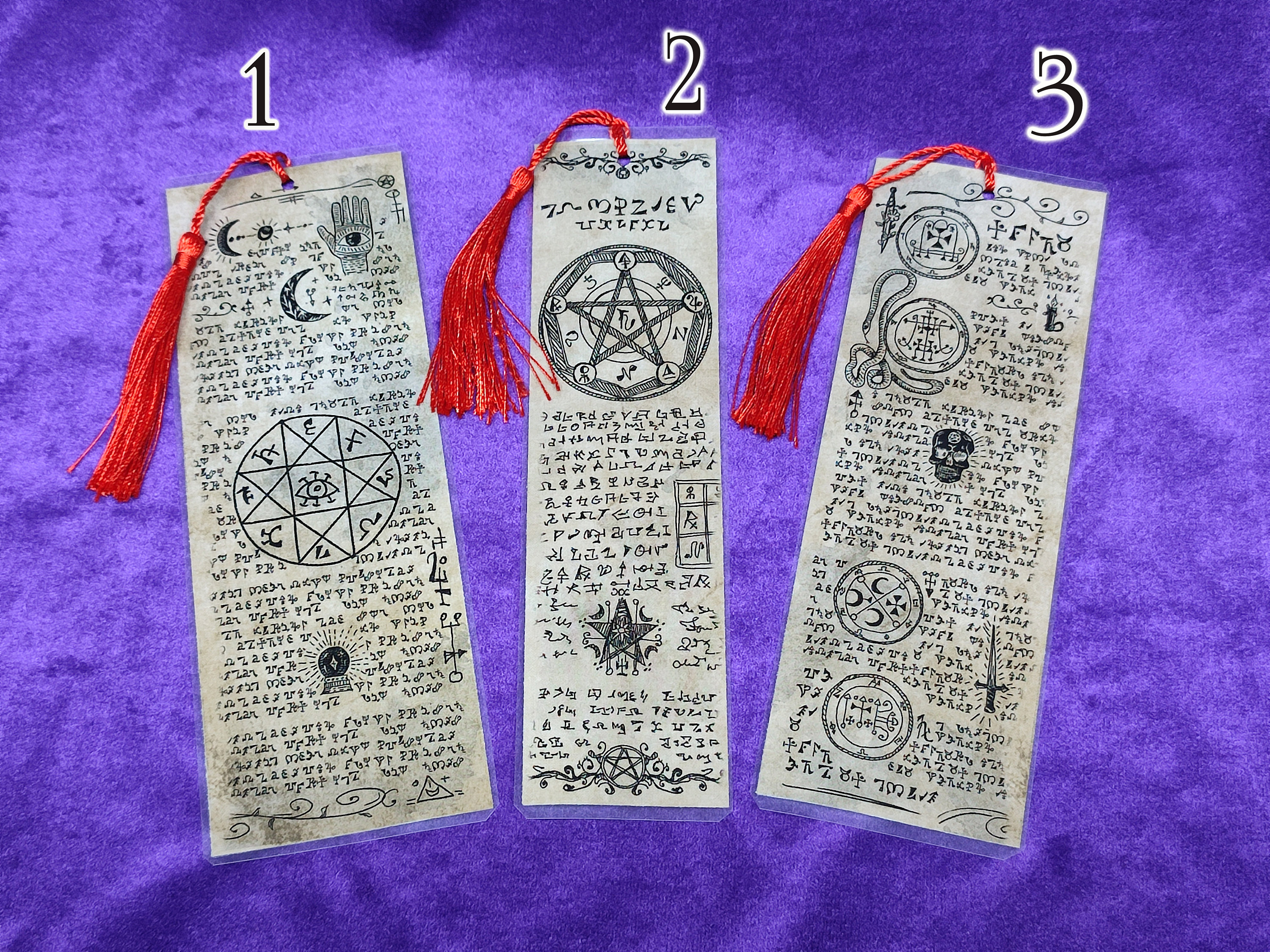 Necronomicon Bookmark, Lovecraft Bookmarks, Lovecraft Bookmarks (Different Variations)