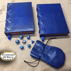 Special Fading Suns role-playing book, medieval binding book, role-playing game, blue binding,