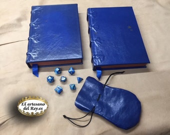 Special Fading Suns role-playing book, medieval binding book, role-playing game, blue binding,