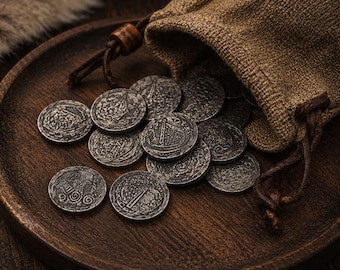 Handmade Viking Coins | Norse Coin Replica | Medieval Historical Collectible | Viking Gift | LARP & Cosplay Accessory