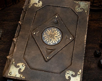 Advanced Dungeons & Dragons 2nd Edition Leather Tome, Handcrafted Medieval Bound RPG Book, Unique Collector Edition, One of a Kind