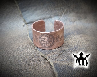 Necronomicon Ring, Necronomicon Ring, ring inspired by lovecraft, miskatonic, gift to a friend, handmade jewel