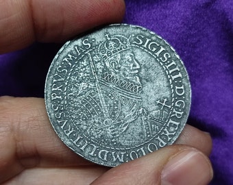 Sigismund III Coin, Sigismund III Coin, handmade coin, coin collection, handmade coin, Poland, Lithuania, give to a friend