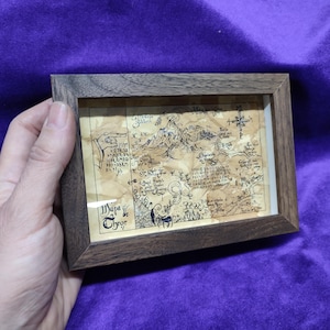 Thorins Kartenbild, Thorins Kartenbild, Erebor, Hobbit, handgemachte Karte, originelles Geschenk, gealterte Karte, gealterte Karte, Geschenk an einen Freund