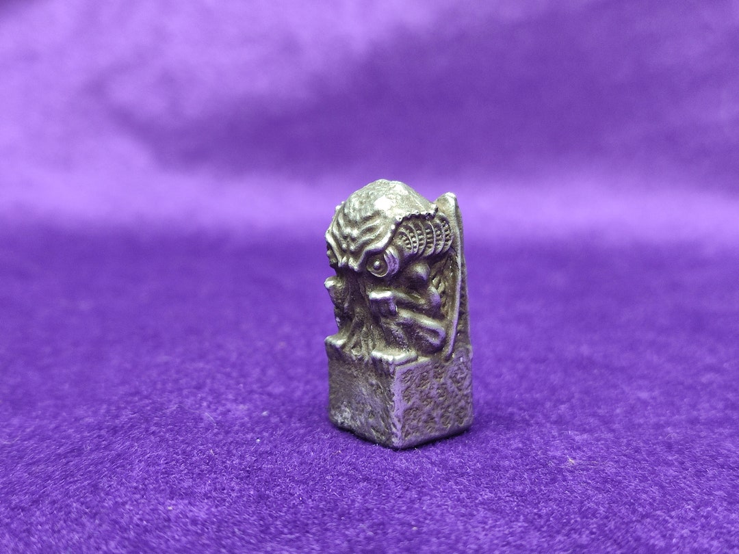 Cthulhu Amulet in Metal, Idol of Cthulhu, Made of Metal, Small Metal