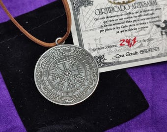 Viking Necklace 925 Sterling Silver – Vegvisir Norse Compass Pendant – Handmade Warrior Amulet – Viking Jewelry Gift