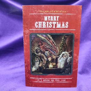 3 Weihnachtsgrüße DND-Karte Dungeons and Dragons, Weihnachtsgruß DND-Karte Dungeons and Dragons