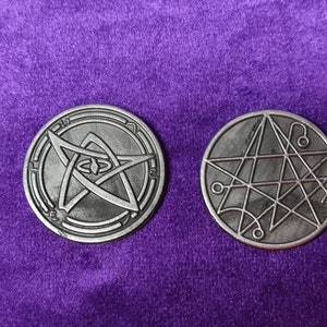 Cthulhu Primal Protection Coin, Cthulhu Primal Protection Coin, Metal Coins, Cthulhu Coins