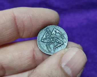 Moneda romana, Denario "Cornelius Lentulus", Roman coin, Denarius "Cornelius Lentulus", moneda artesanal, fundición de metal, regala a un