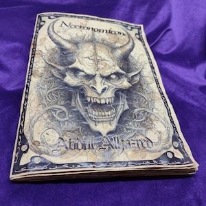 Necronomicon Grimoire | Cthulhu-Mythos-Manuskript | Handgebundene, limitierte Auflage | Lovecraft-Handwerkerbuch