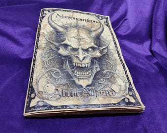 Necronomicon Grimoire | Cthulhu Mythos Manuscript | Hand-Sewn Limited Edition | Lovecraft Artisan Book