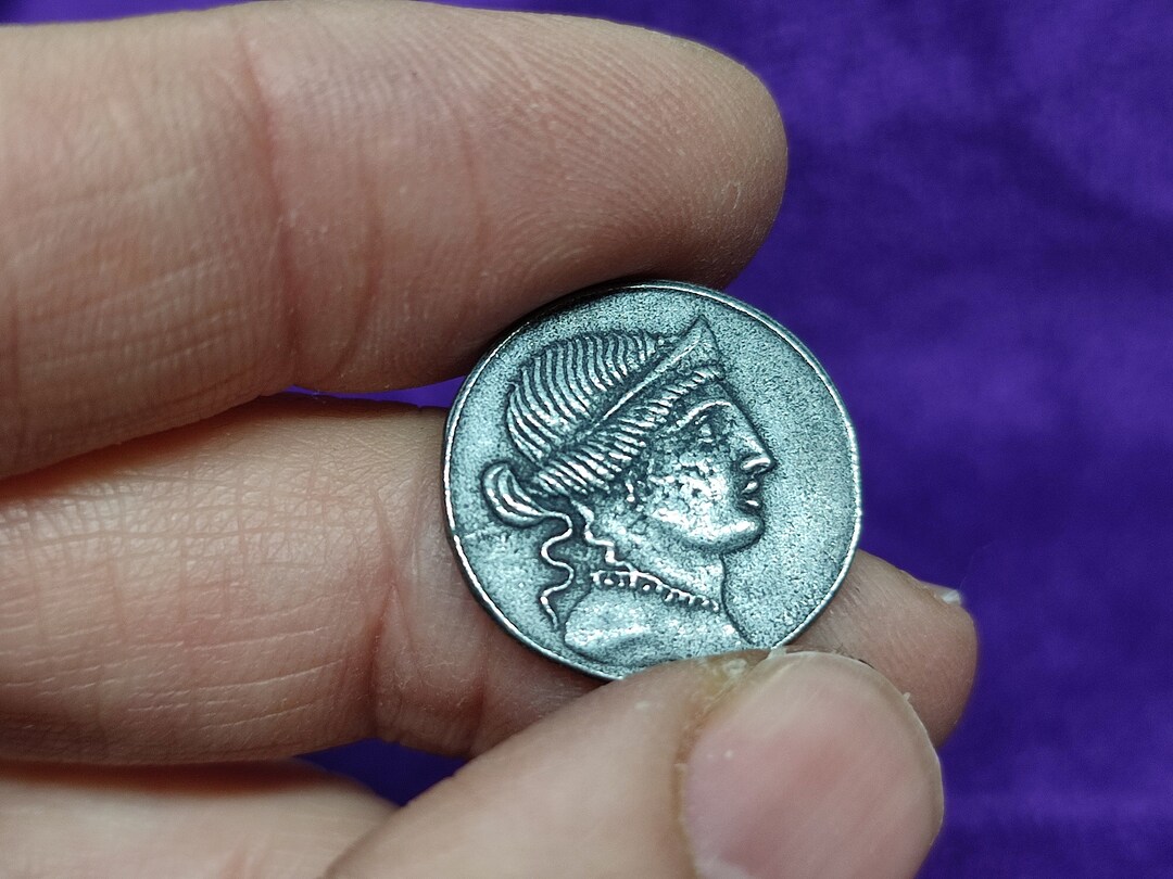 AR211 - ローマ時代のオクタヴィアヌス・デナリウス貨幣、手作りの貨幣、金属鋳造 - Etsy 日本