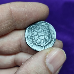 Ancient Greek Turtle Coin, Ancient Greek Turtle Coin, Metal Coins, Greek Coins, Greece, Gift to a Friend