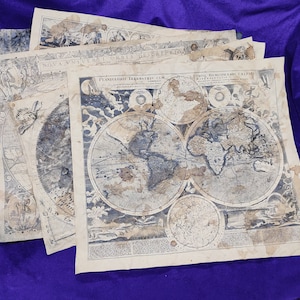Mapa mundi antiguos, Old world map, mapa envejecido, old global map, aged map, regala a un amigo