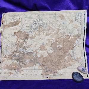 Mapa Ocean Atlantique, Atlantic Ocean Map, Mapa mundi antiguos, Old world map, mapa envejecido, old global map, aged map, regala a un amigo
