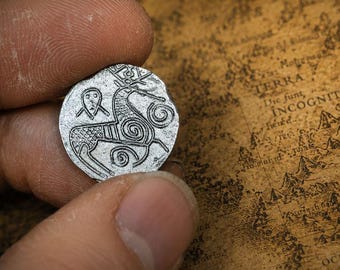 Sterling Silver Viking Coin | Handmade Norse Coin Replica | Viking Treasure | Historical Collector Gift