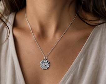 925 Sterling Silver Viking Necklace – Handmade Viking Coin Pendant, Norse Jewelry, Medieval Gift, Collector Necklace, Historical Replica