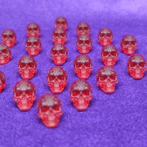 10/20/50 Red skull tokens, 10/20/50 Red skull tokens, red skull counters, red skull counter, vtes, green, Green skull tokens