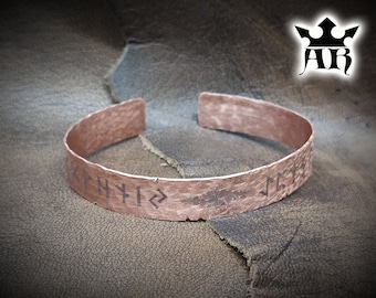 Dwarf rune copper bracelet, Dwarf rune copper bracelet, bracelet inspired by the Lord of the rings, Tolkien, gift to a friend, jewel