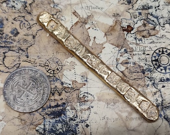 Gold ingot from the Spanish galleon Nuestra Señora de Atocha, pirate sunken treasure
