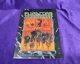 AR114 - Fountains of Brilliant Crimson | Spanish Role-Playing Game | Classic RPG | Rare Collector's Item | Gift