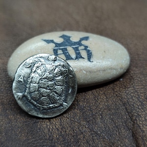 Aegina Turtle Coin Sterling Zilver, Aegina Turtle Coin Sterling Zilver, 925 Sterling Zilveren Munt, Griekse Munt, Griekenland, Cadeau voor een Vriend